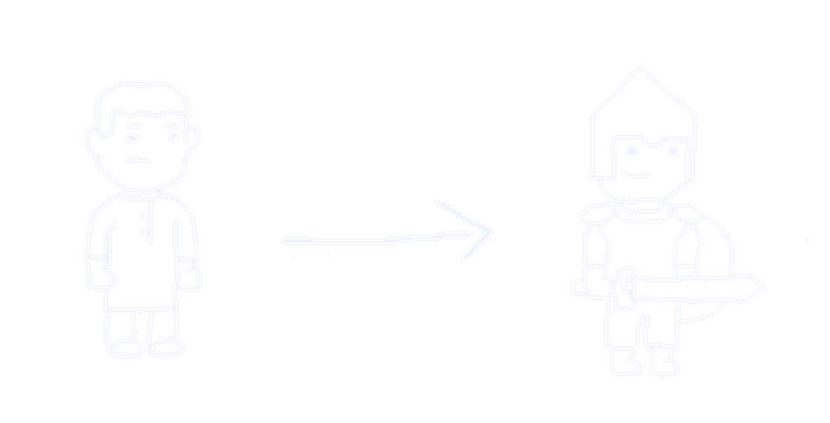 Illustration : du PNJ timide au héros chevalier