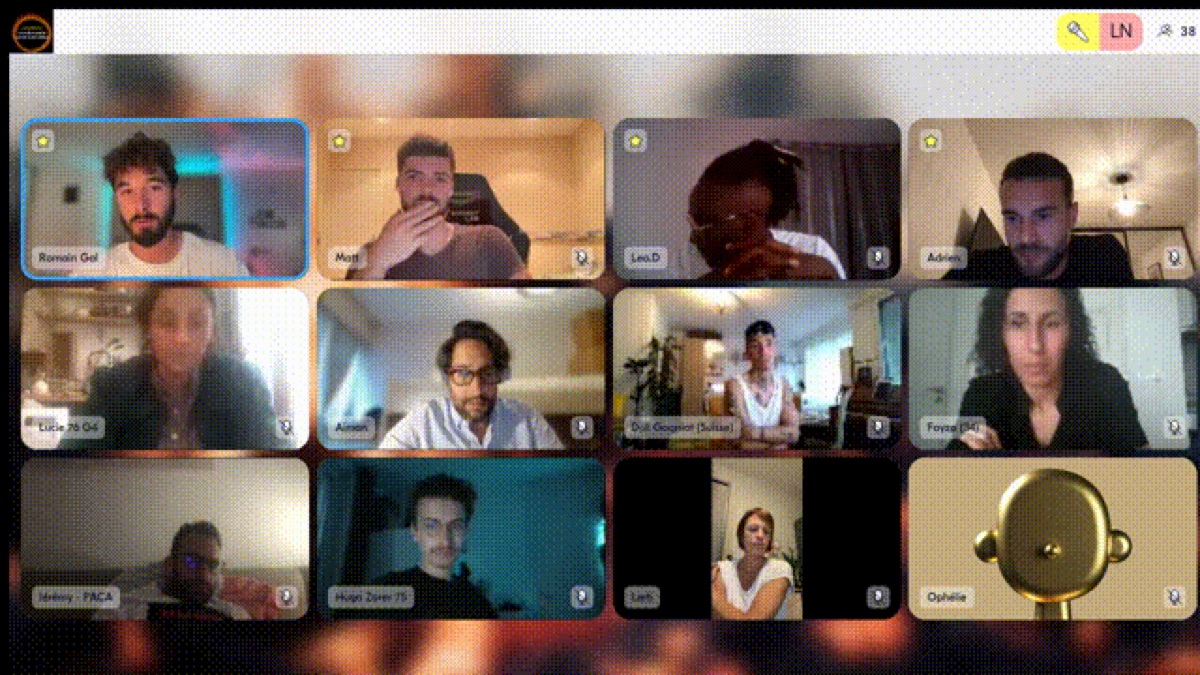 Appel de groupe en visio